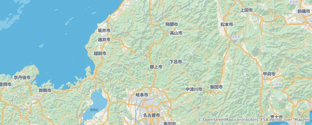 Map of Gifu Prefecture
