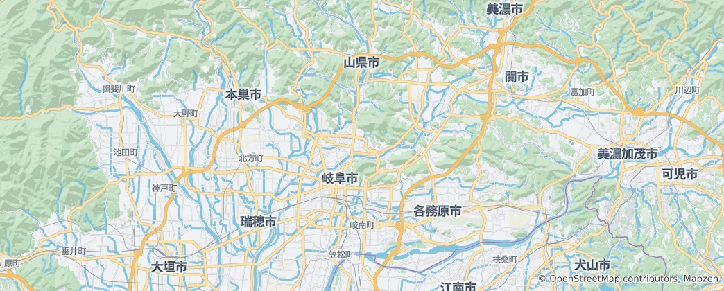 Map of Gifu