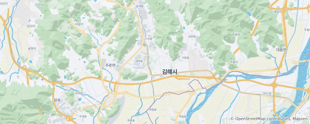 Mappa di Gimhae