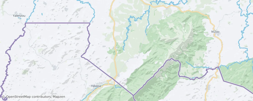 Bossou — Map