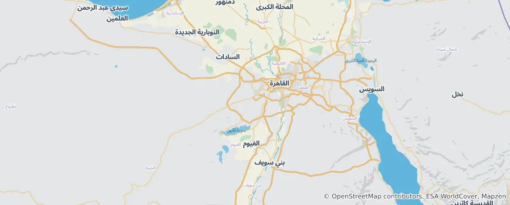 Map of Giza Governorate