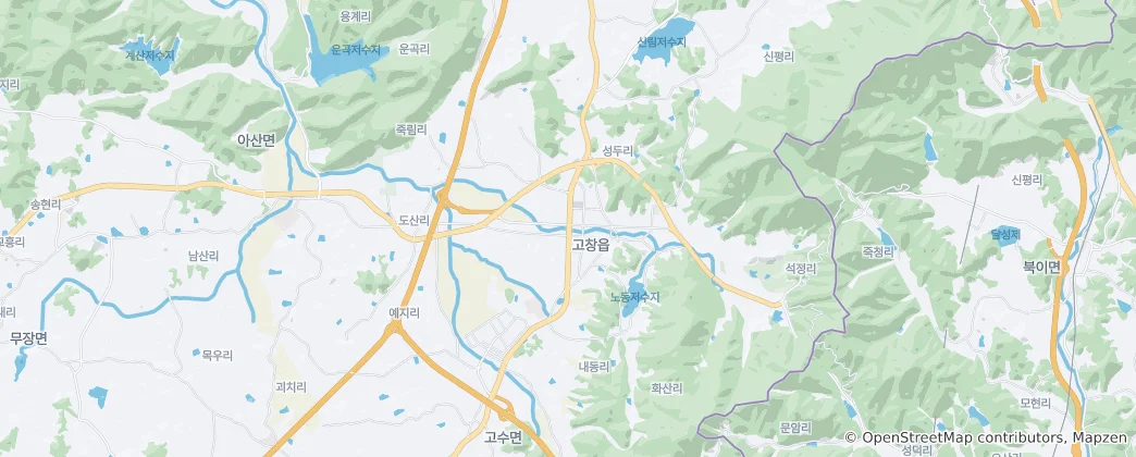 Map of Gochang-eup