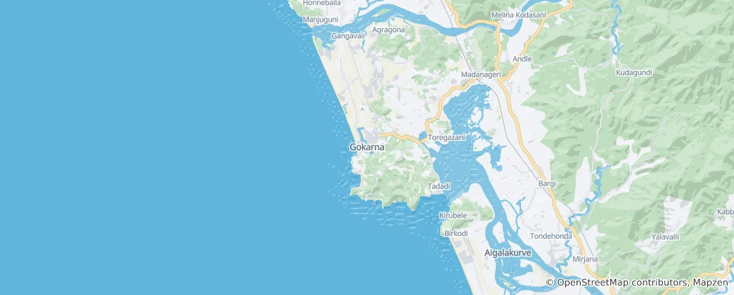 Map of Gokarna