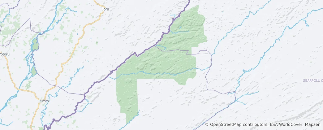 Mapa Gola National Park