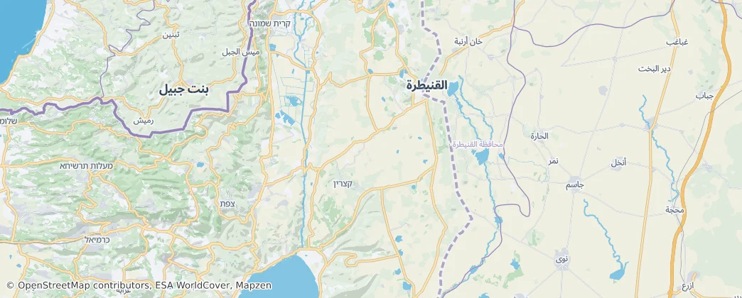 Golan heights — Карта