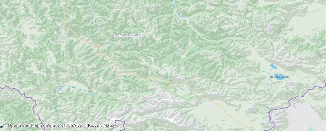 金山-阿尔泰山 — 地图