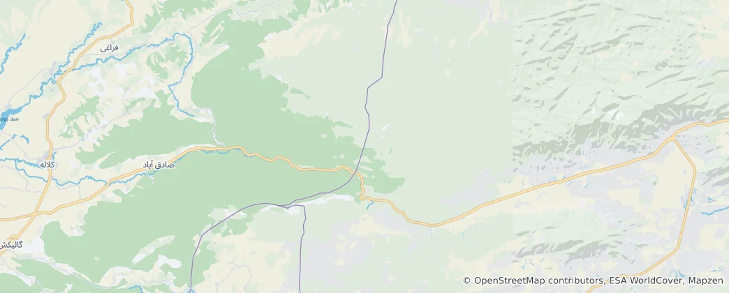 Mapa Golestan National Park