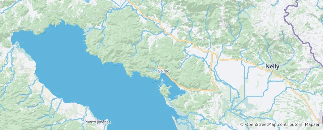 Map of Golfito