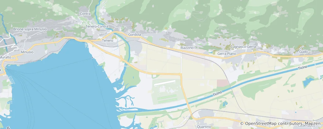 Mapa Gordola