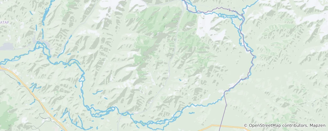 Mapa Gorkhi-Terelj National Park