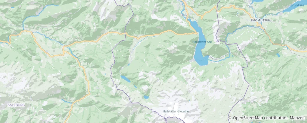 Mapa Gosau