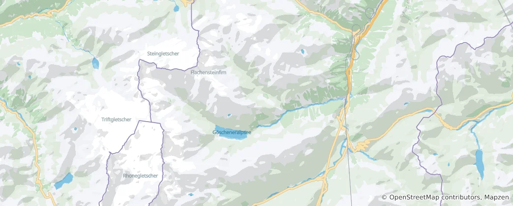 Map of Göschenen
