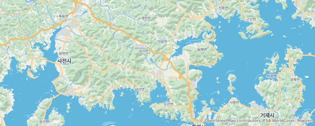 Mappa di Goseong