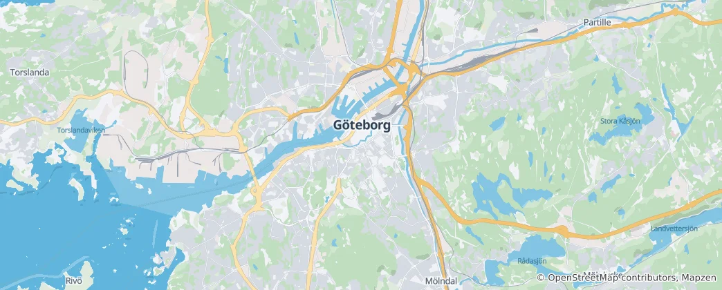 Map of Gothenburg