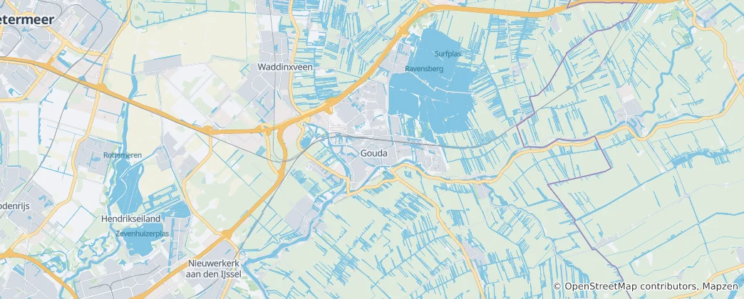 Karte von Gouda