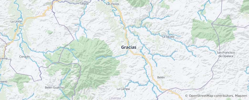 Map of Gracias