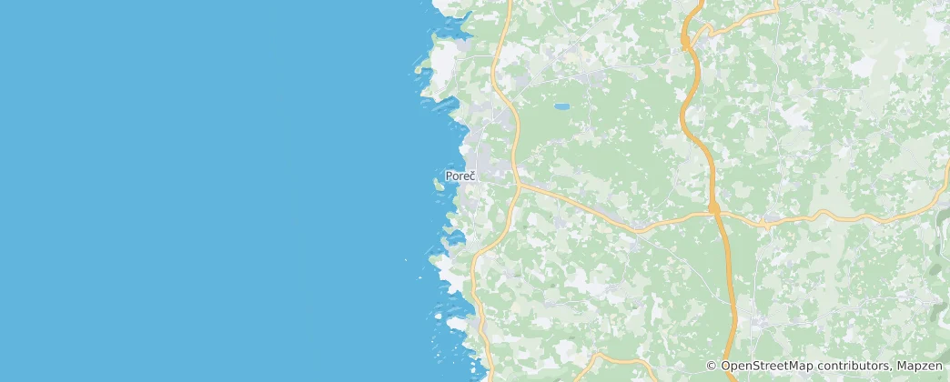 Kaart van Grad Poreč