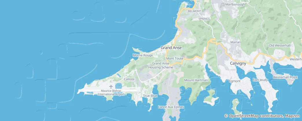 Map of Grand Anse Marine Protected Area