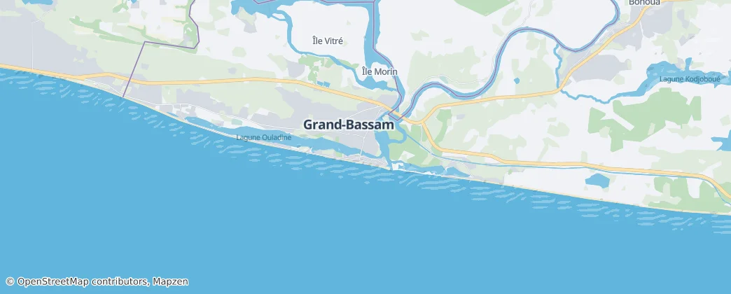 Grand-Bassam — Map
