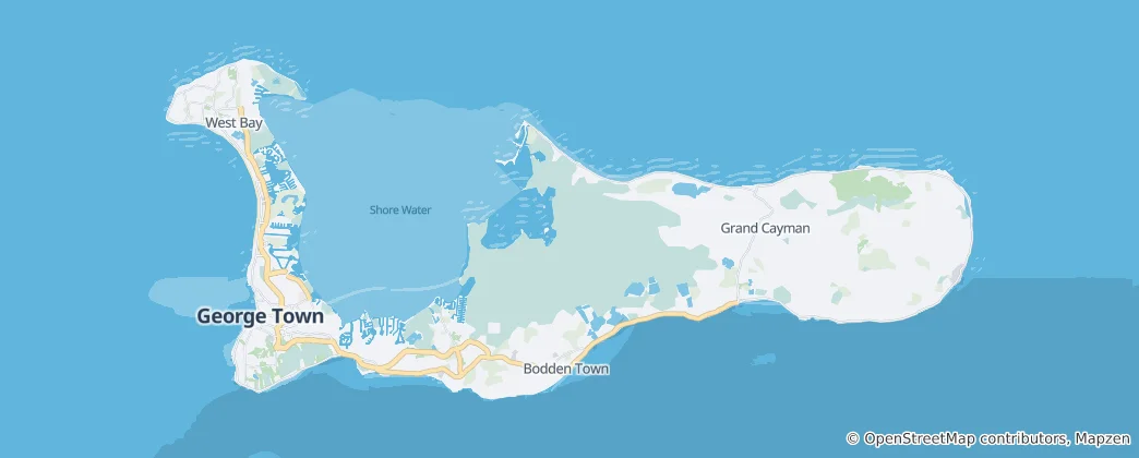 Map of Grand Cayman