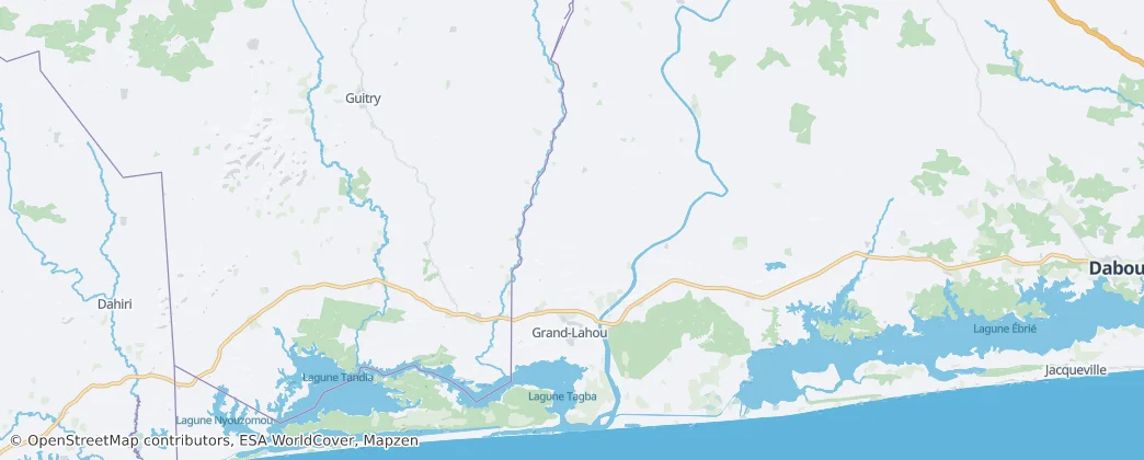 Grand Lahou Department — Map