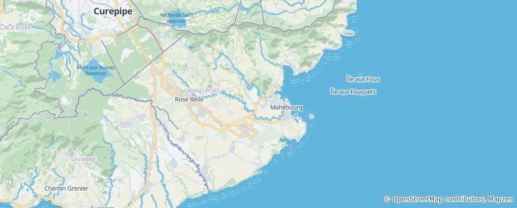 Map of Grand Port District