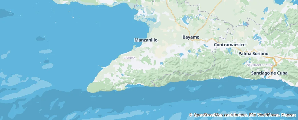 Mappa di provincia di Granma