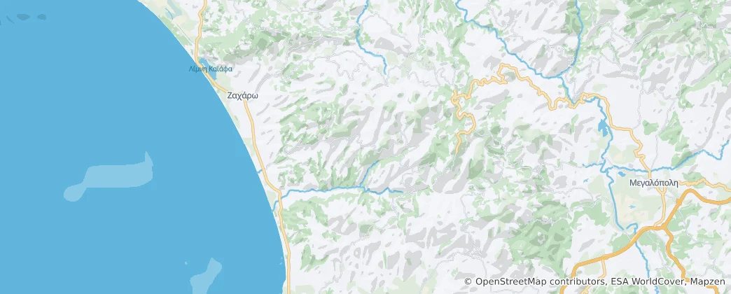Mappa di Andritsaina-Krestena