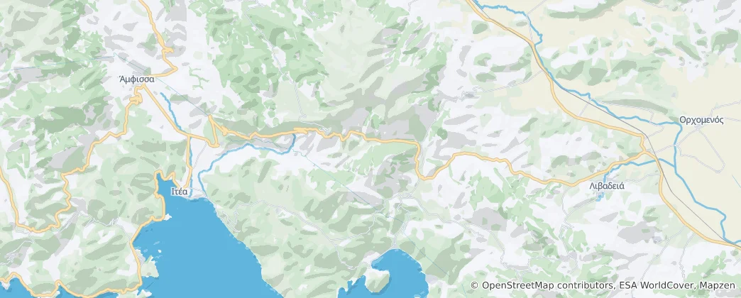 Mapa Distomo-Arachova-Antikyra Municipality