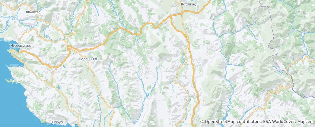 Mapa Dodoni Municipality