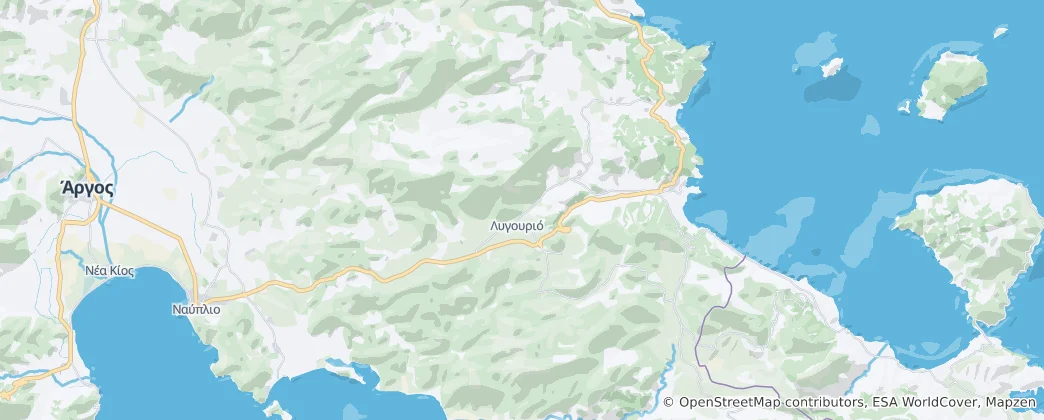 Mappa di Epidavros Municipality
