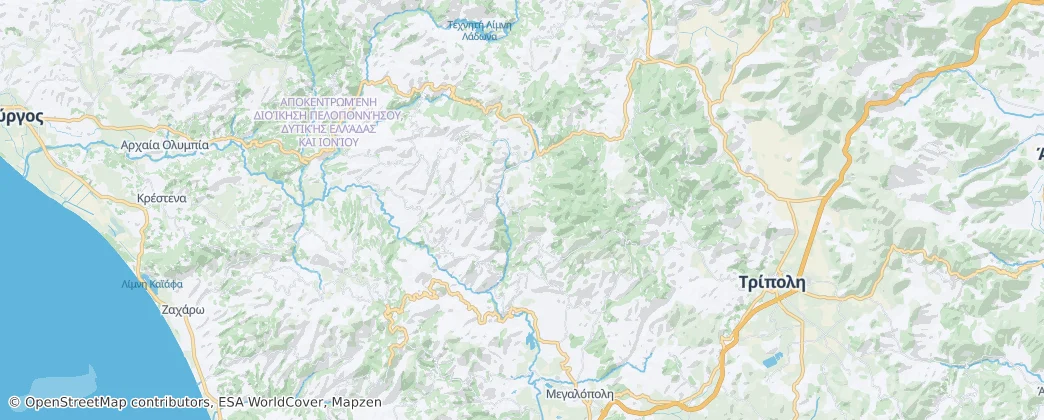 Gortynia Municipality 지도