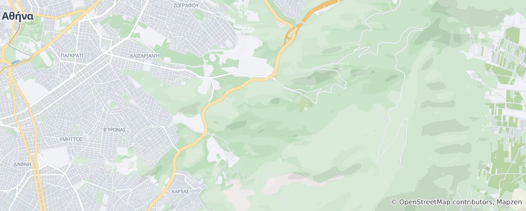Mapa Kaisariani