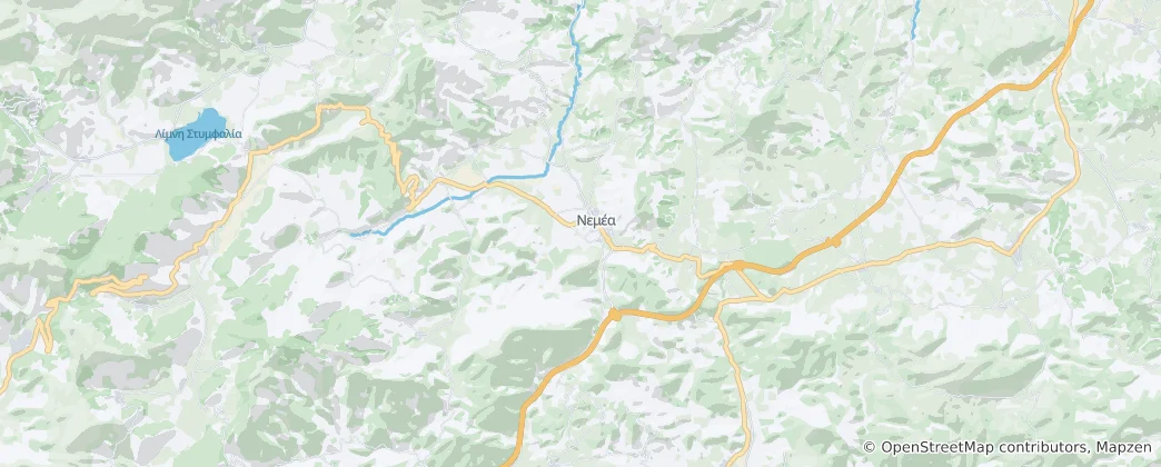 Mappa di Nemea Municipality