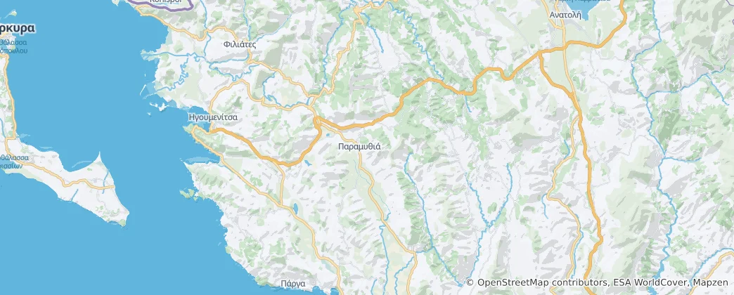 Mapa Souli Municipality