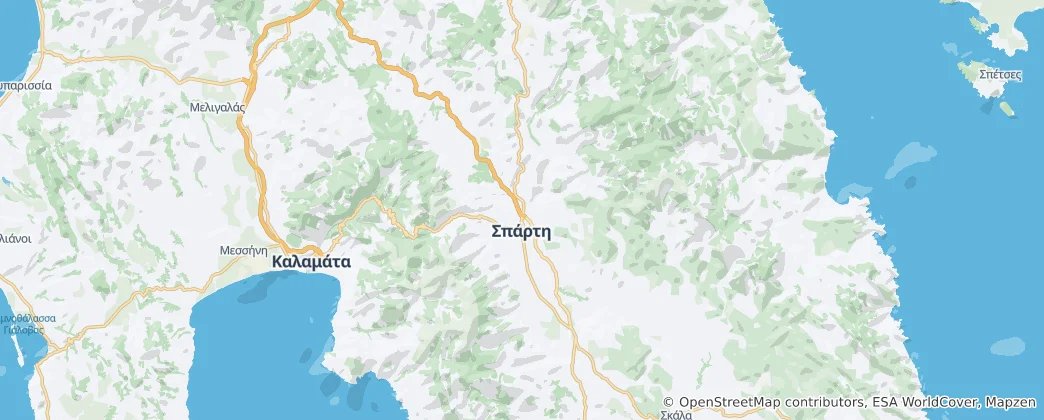 Mapa Sparta Municipality