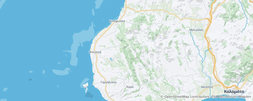 Carte de dème de Triphylie