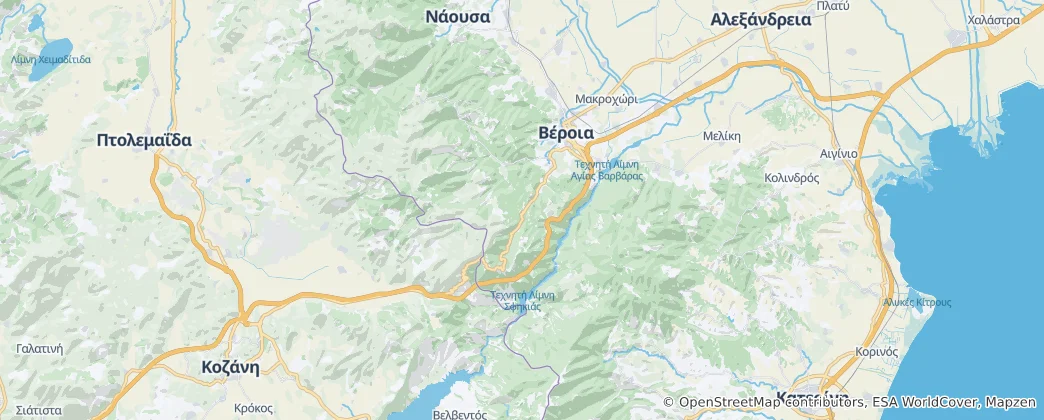 Carte de dème de Véria