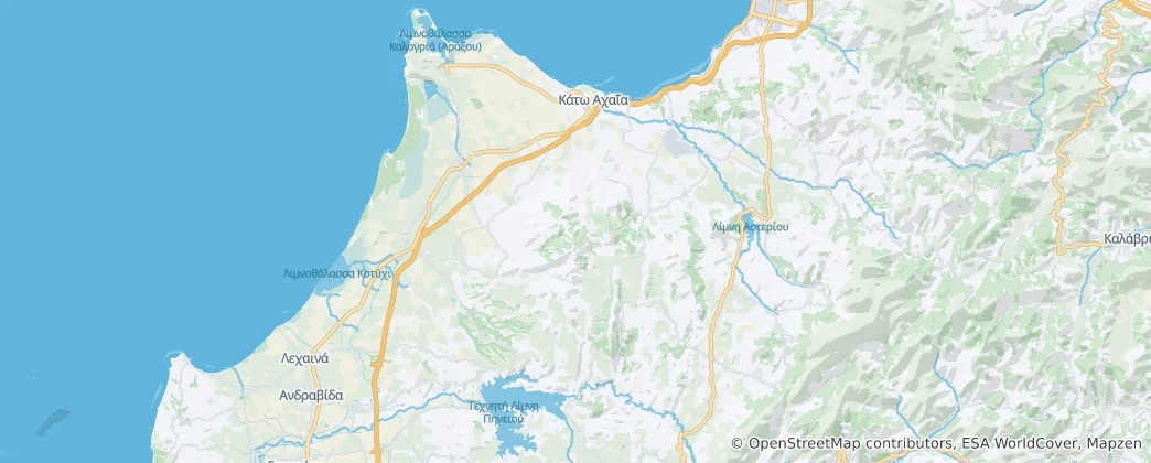 Mappa di Dytiki Achaia