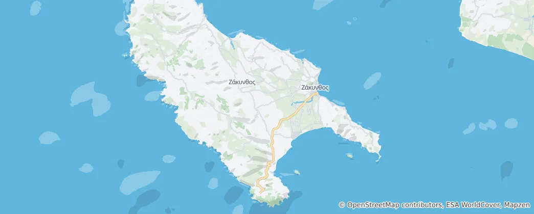 Mappa di Zakynthos Municipality