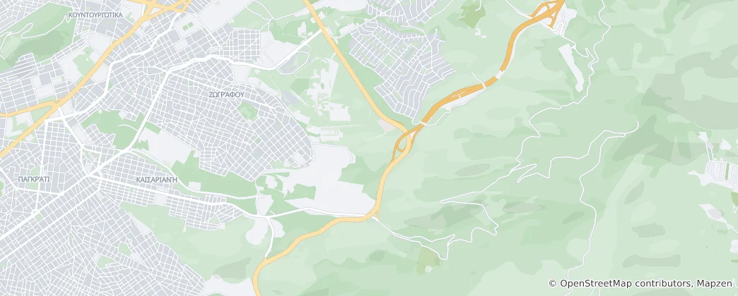 Karte von Zografou Municipality