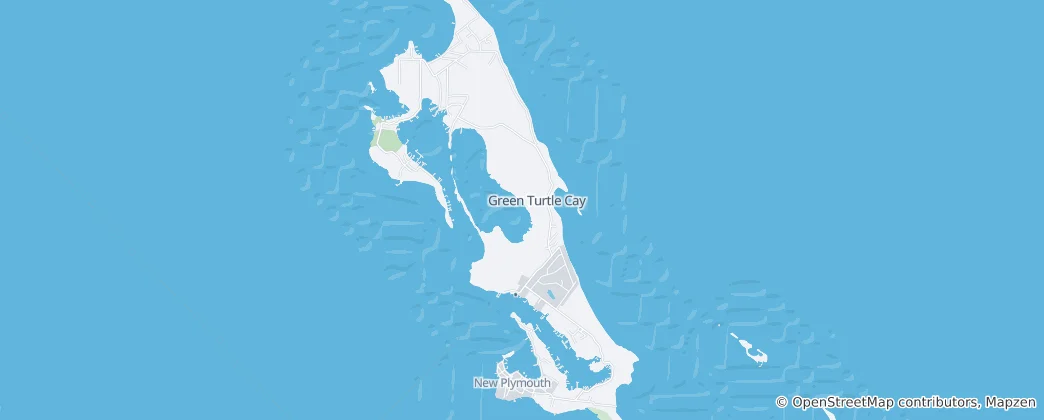 Mapa Green Turtle Cay