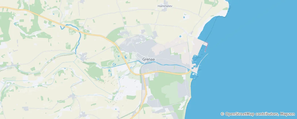 Mappa di Grenaa