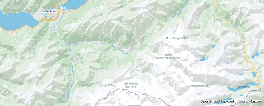 Mapa Grindelwald