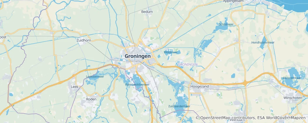 Mapa Groningen