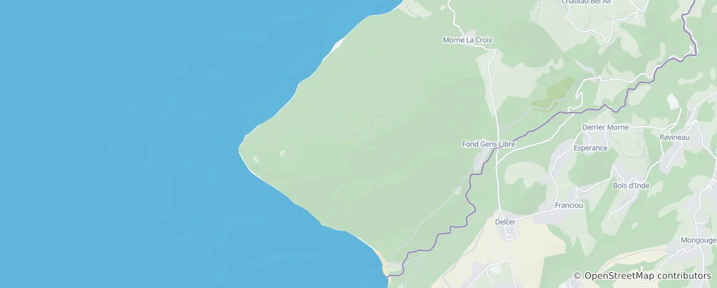 Map of Gros Piton