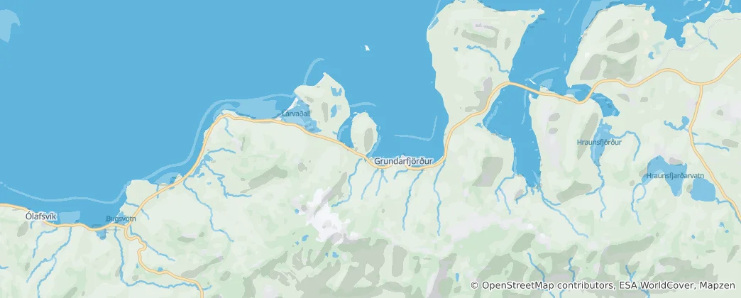 Mapa Grundarfjörður
