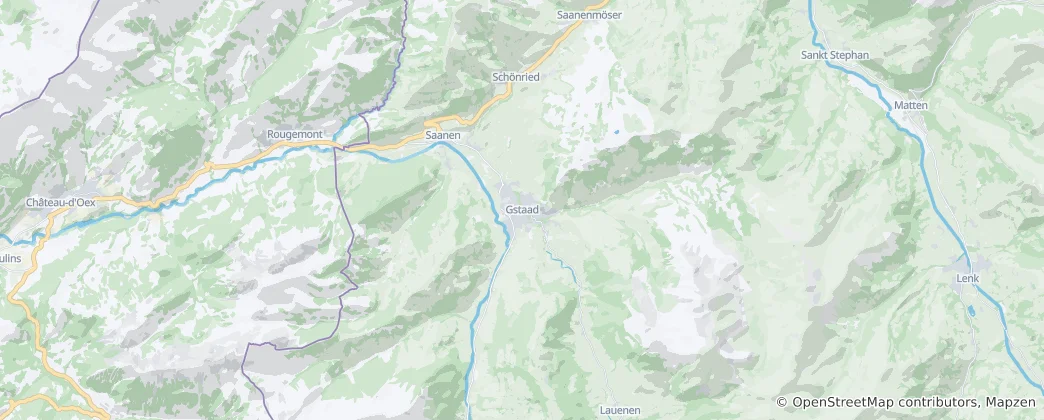 Mapa Gstaad