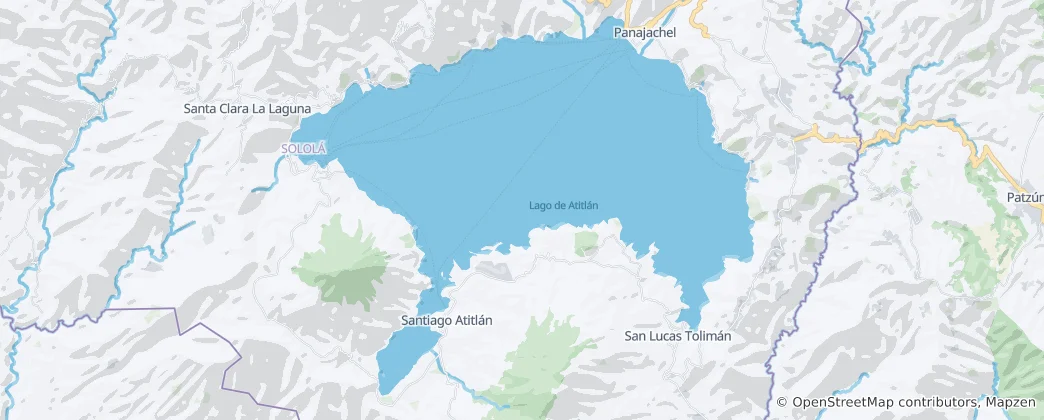 Map of Lago De Atitlan
