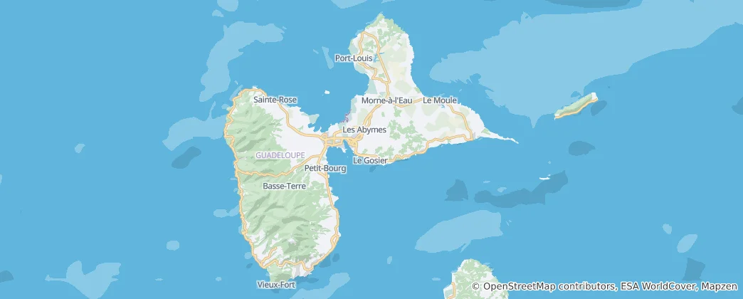 Mapa De Guadeloupe